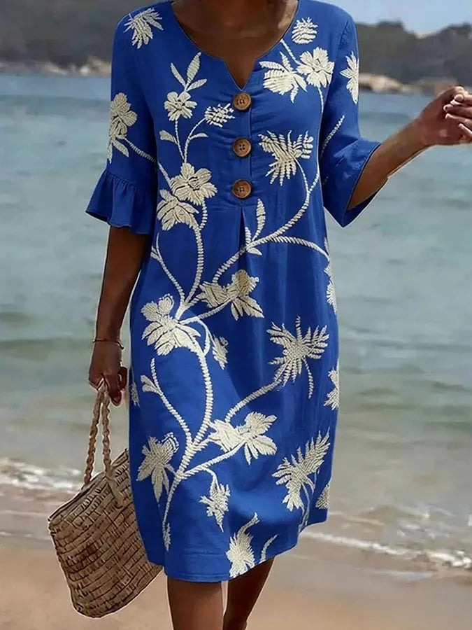 Women's Casual Floral Print Dress