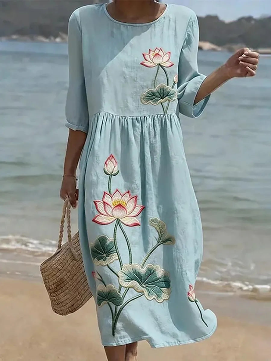 Women's Casual Floral Print Dress