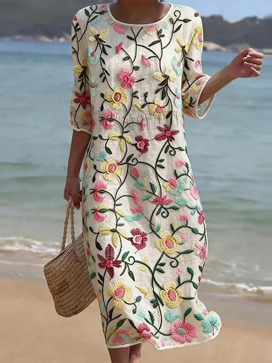 Women's Casual Floral Print Dress