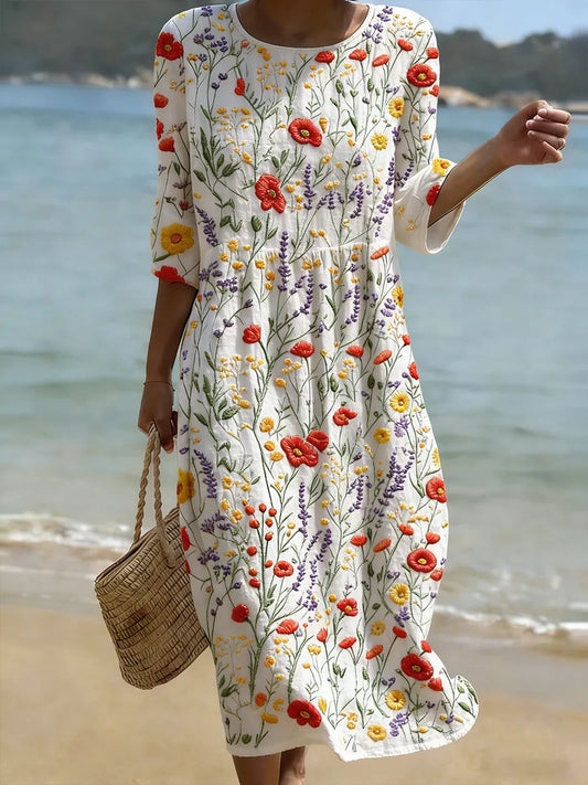 Women's Casual Floral Print Dress