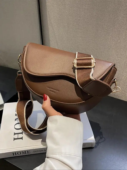 GABI™ - Simple Small Satchel Bag Versatile Flip Cover Crossbody Shoulder Bag