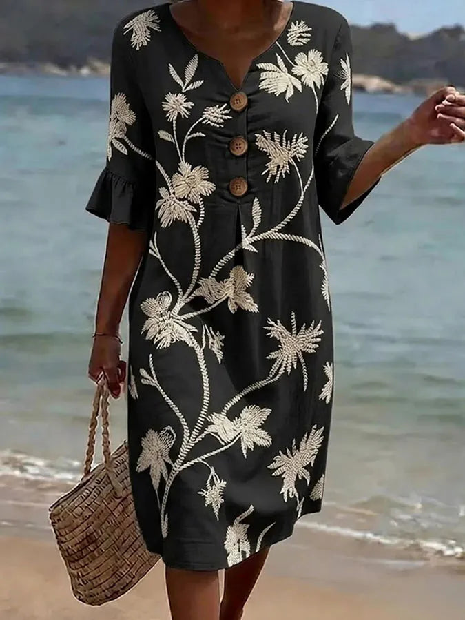 Women's Casual Floral Print Dress