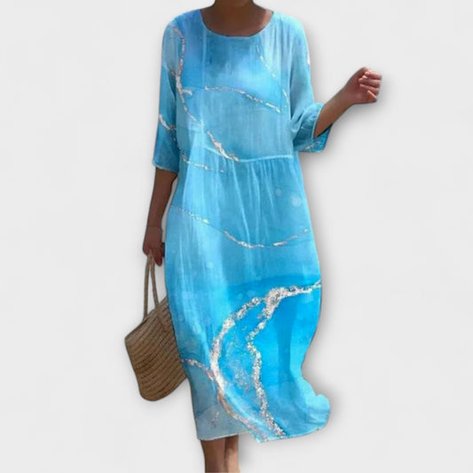 SHAE™ - Elegant Floral Maxi Dress