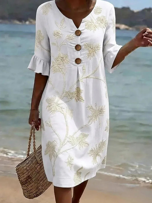 Women's Casual Floral Print Dress