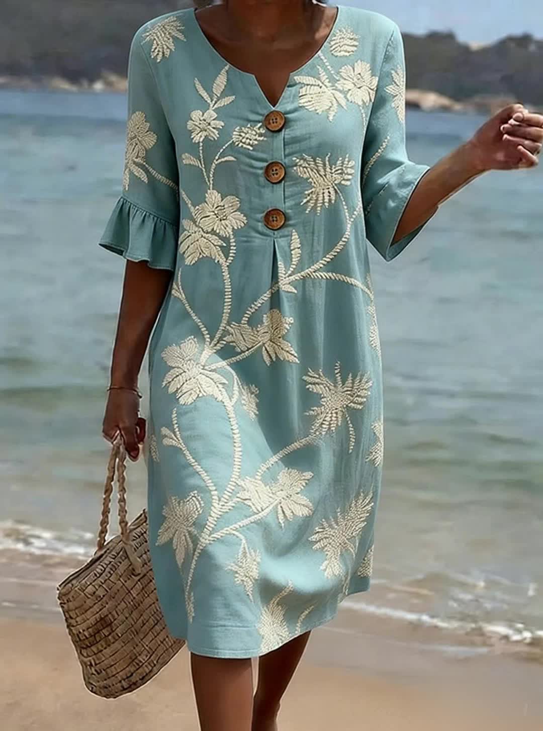 Women's Casual Floral Print Dress