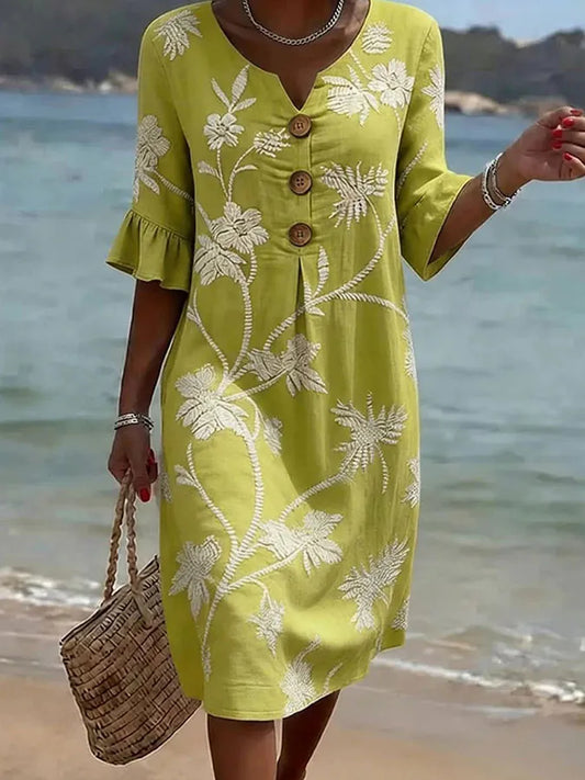 Women's Casual Floral Print Dress